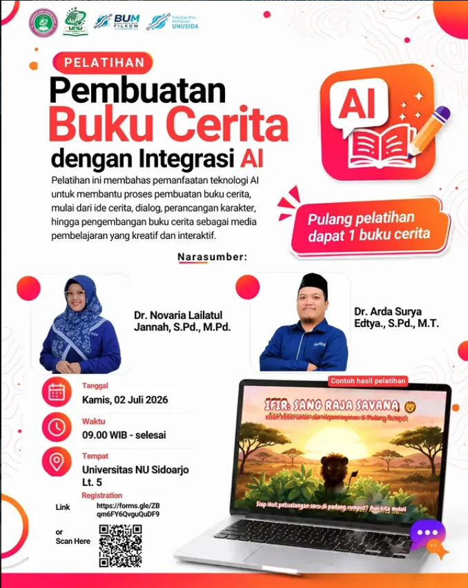 PELATIHAN PEMBUATAN BUKU CERITA DENGAN INTEGRASI AI