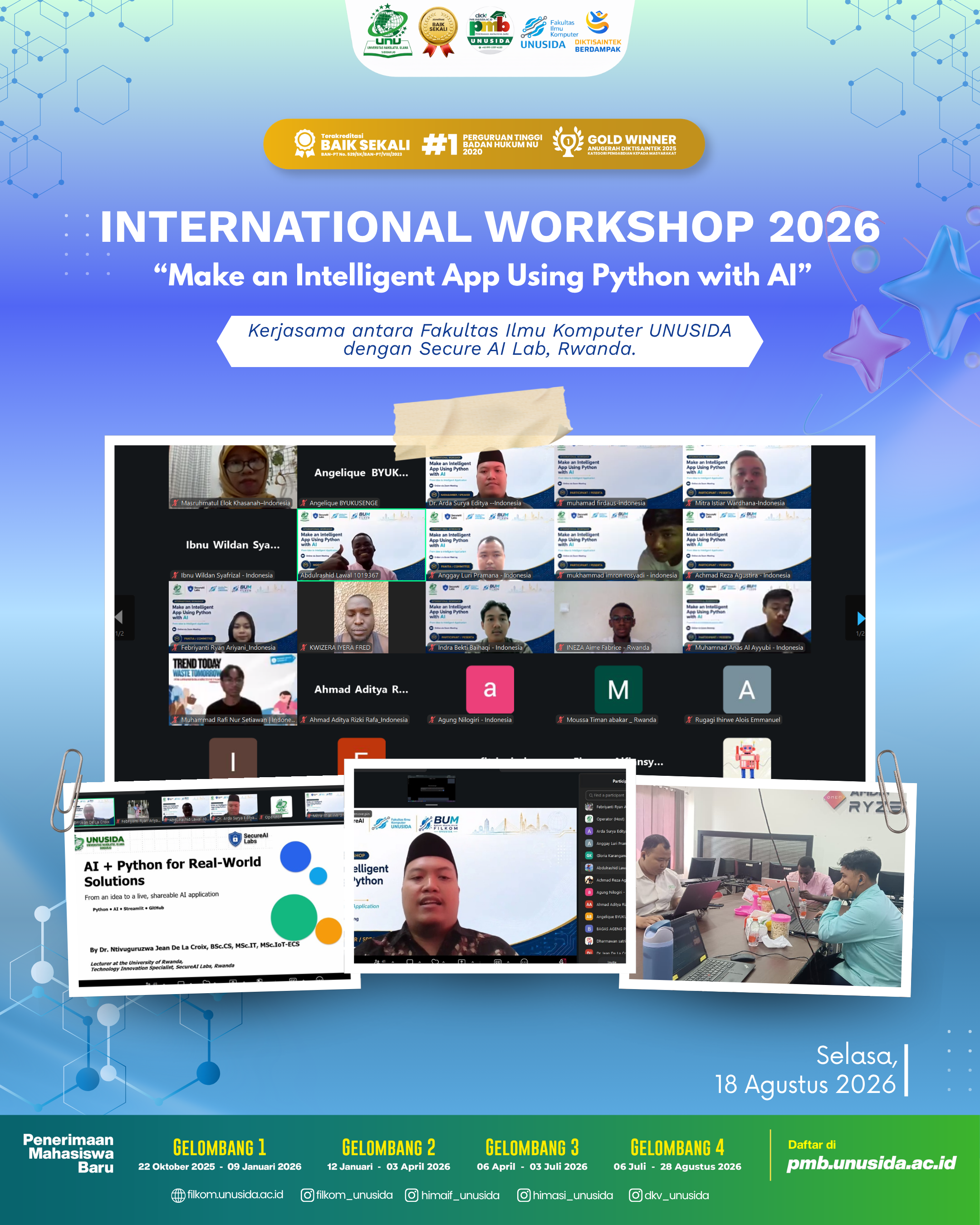 INTERNATIONAL WORKSHOP 2026: "Make an Intelligent App Using Python with AI"